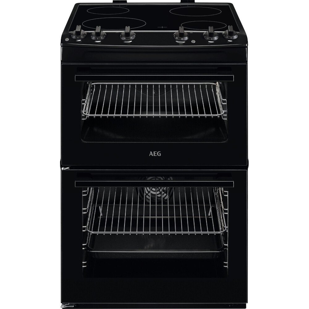AEG CCX6501ACB 5000 SurroundCook Ceramic Electric Cooker with Double Oven, Black, A Rated AEG CCX6501ACB 5000 SurroundCook Ceramic Electric Cooker with Double Oven, Black, A Rated
