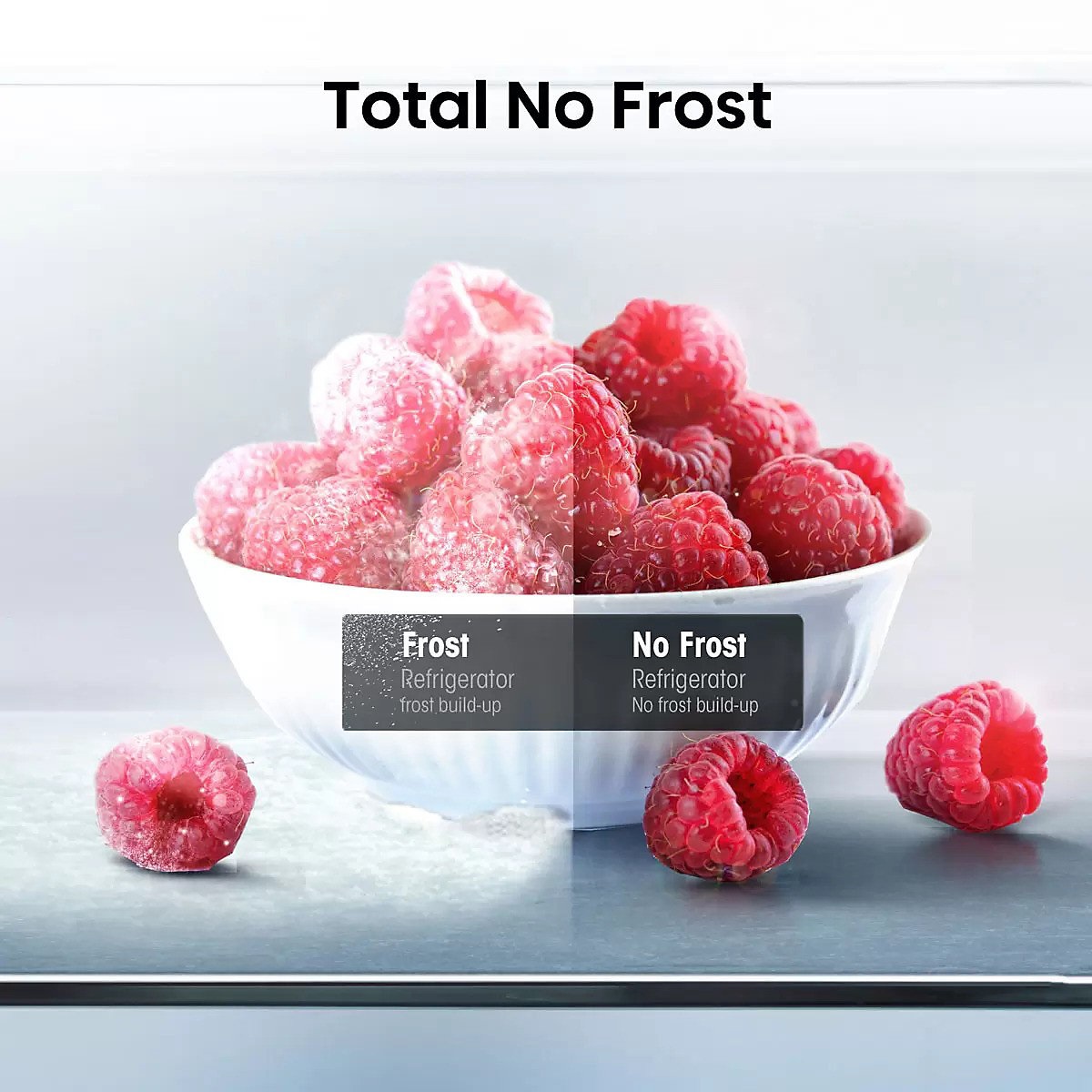 Hisense RB435N4BWE Total No Frost 70/30 Fridge Freezer – White - Image 3