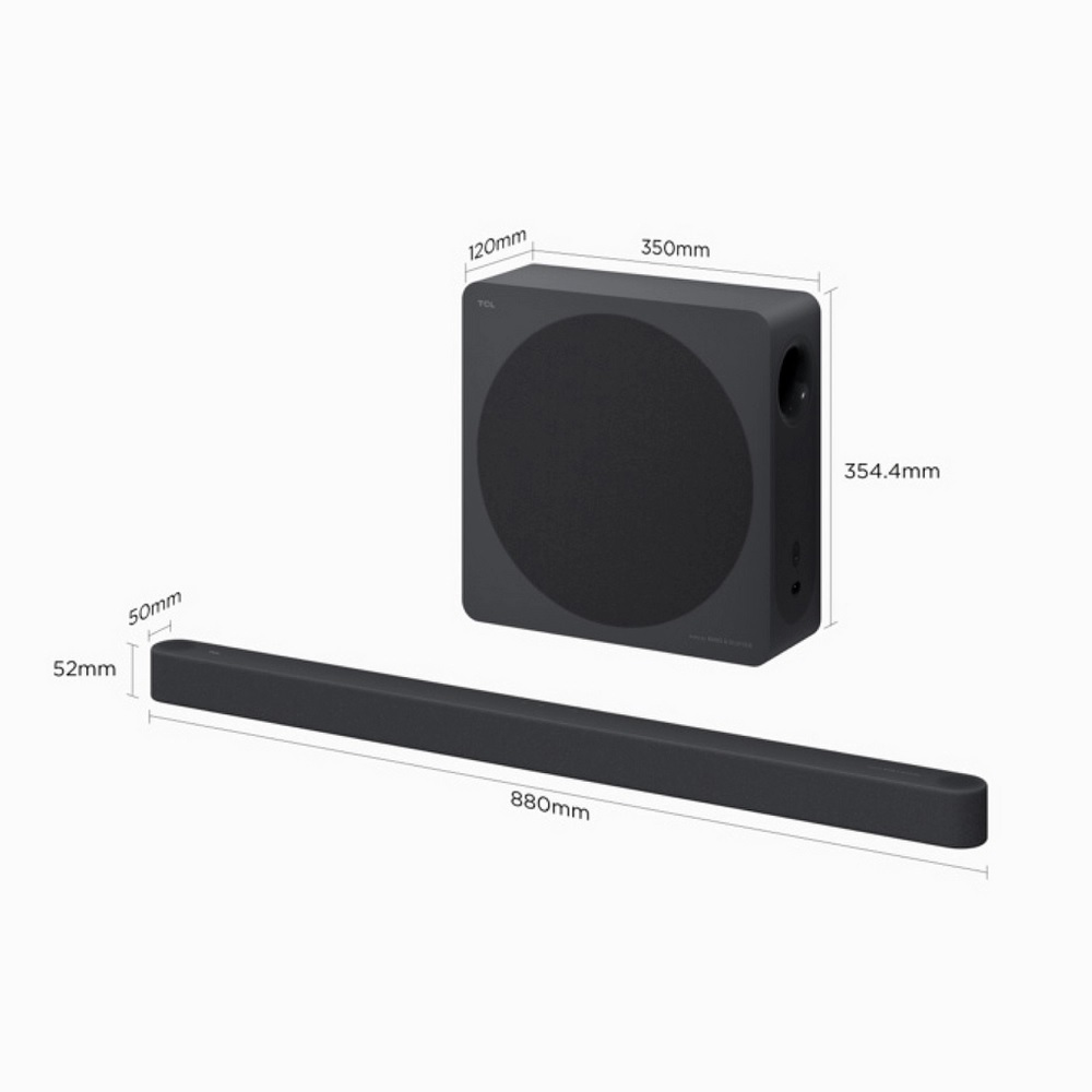 TCL A65K-UK 3.1.2ch Soundbar with wireless subwoofer, Audio by Bang & Olufsen - Black - Image 2 TCL A65K-UK 3.1.2ch Soundbar with wireless subwoofer, Audio by Bang & Olufsen - Black - Image 2