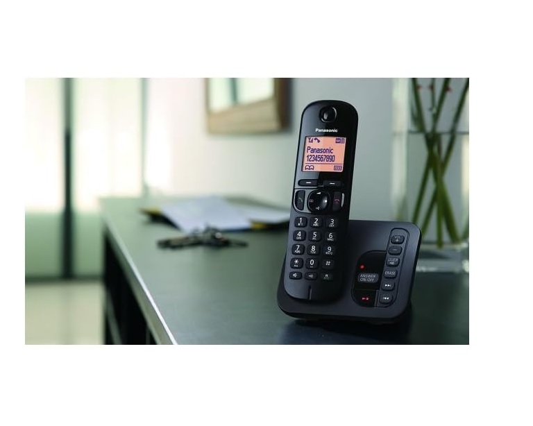 Panasonic KX-TGC223EB (PQ2203) Dect Cordless Phone With Answering Machine – Black - Image 3 Panasonic KX-TGC223EB (PQ2203) Dect Cordless Phone With Answering Machine – Black - Image 3