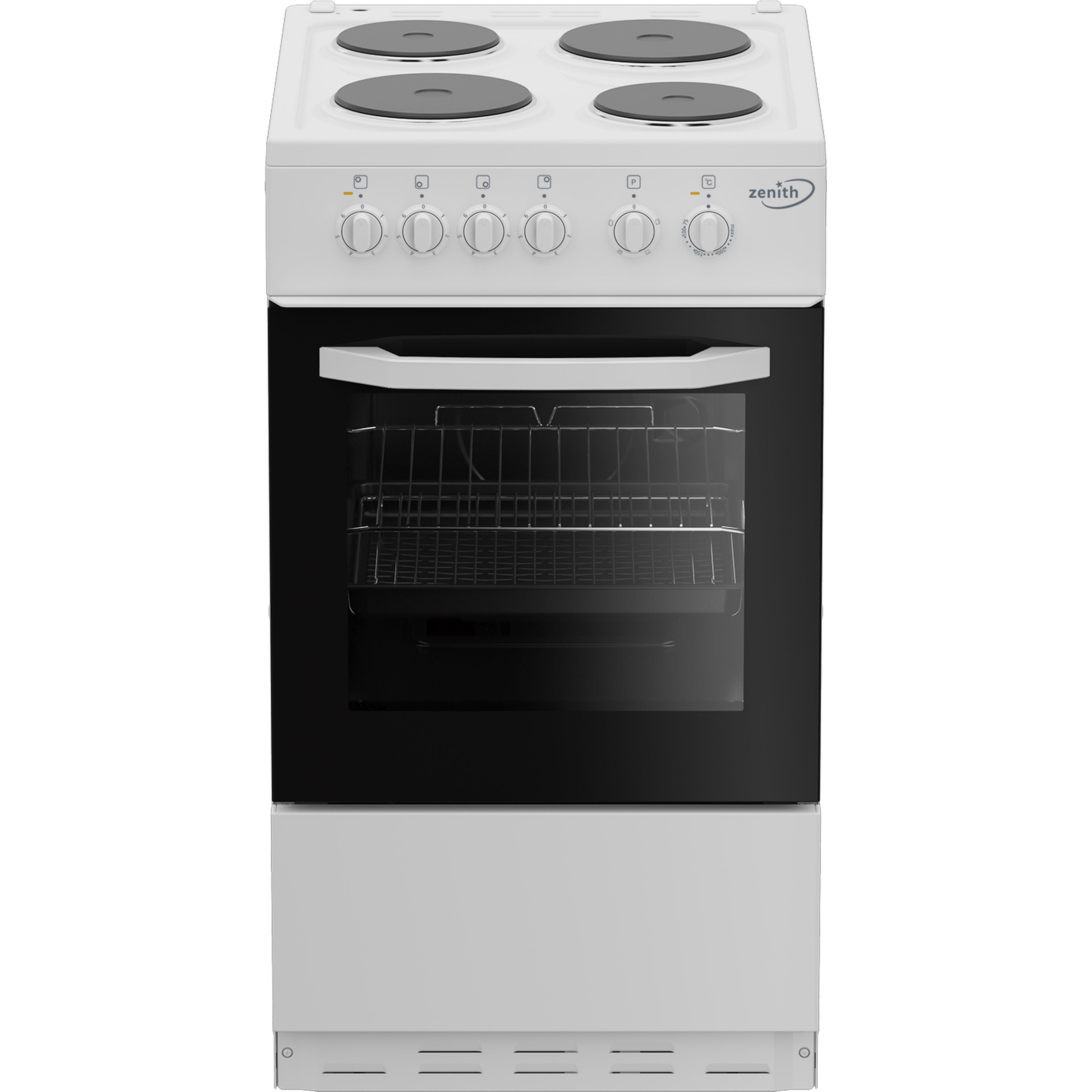 Zenith ZE503W 50cm Single Oven Electric Cooker - Image 1