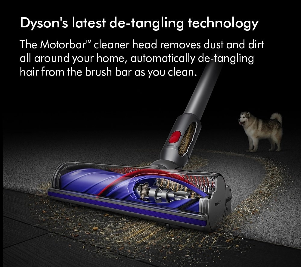 Dyson V8ABS-2023 Cordless Stick Vacuum Cleaner, 40 Minutes Run Time - Silver/Yellow - Image 4 Dyson V8ABS-2023 Cordless Stick Vacuum Cleaner, 40 Minutes Run Time - Silver/Yellow - Image 4
