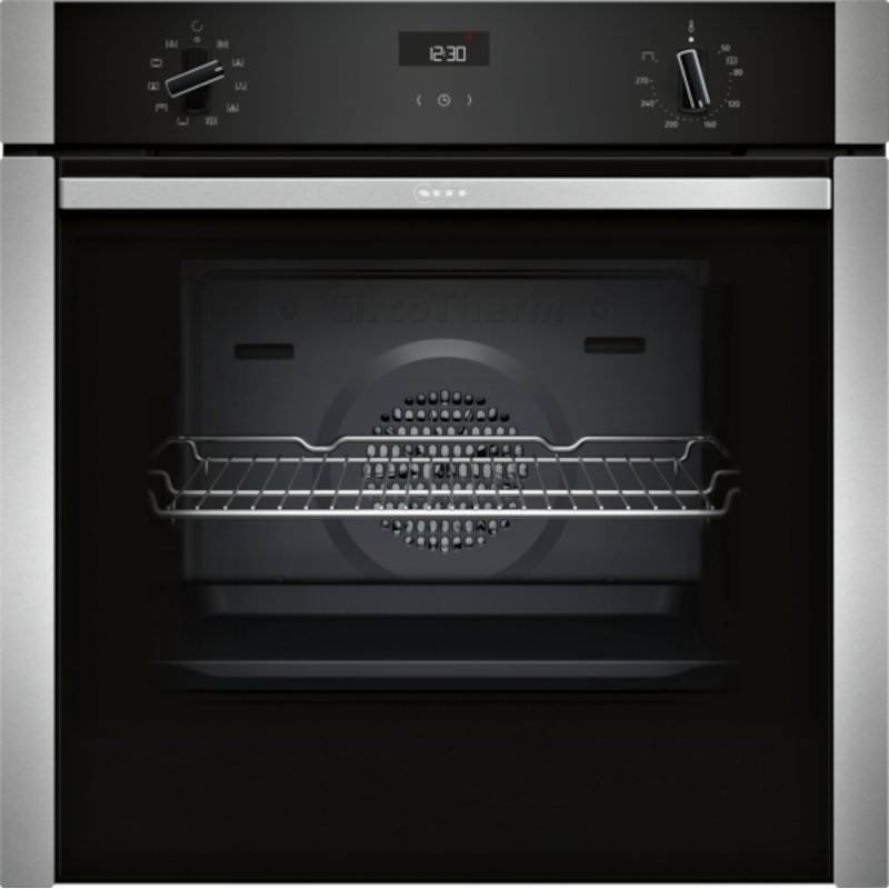 Neff B3ACE4AN3B N50 Built-In Electric Single Oven - Stainless Steel - Image 1