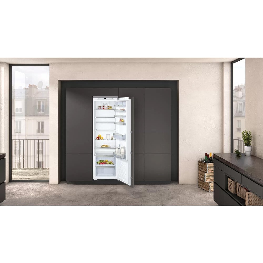 Neff KI1813FE0G N70 Built-In Larder Fridge, Fixed Hinge, White - Image 2 Neff KI1813FE0G N70 Built-In Larder Fridge, Fixed Hinge, White - Image 2