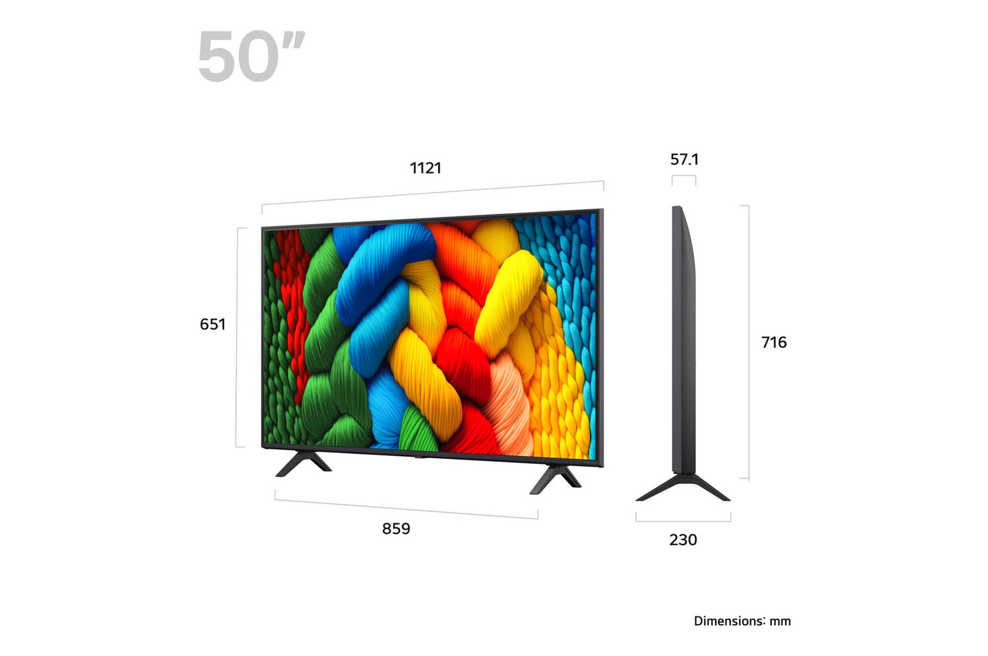 LG 50NANO80A6B.AEK NanoCell 50" 4K UHD Smart TV - Image 2