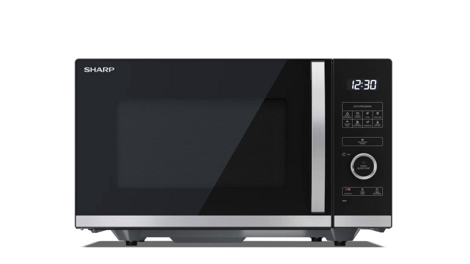 Sharp YC-QS254AU-B 25 Litres Flatbed Microwave Oven - Black Sharp YC-QS254AU-B 25 Litres Flatbed Microwave Oven - Black