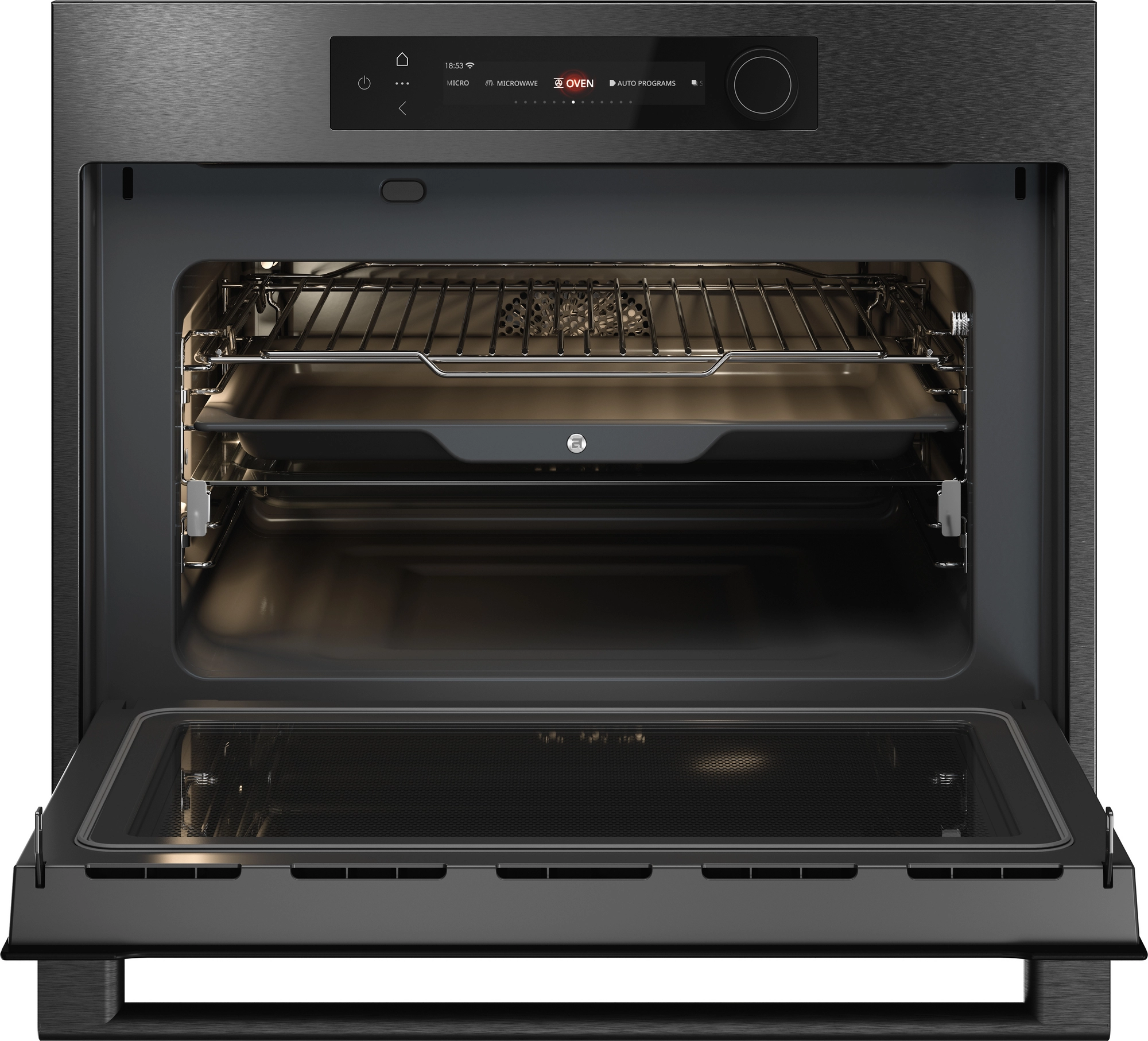 ASKO OCM64BSH 45cm Built In Combi Oven with Microwave - Black Steel - Image 2
