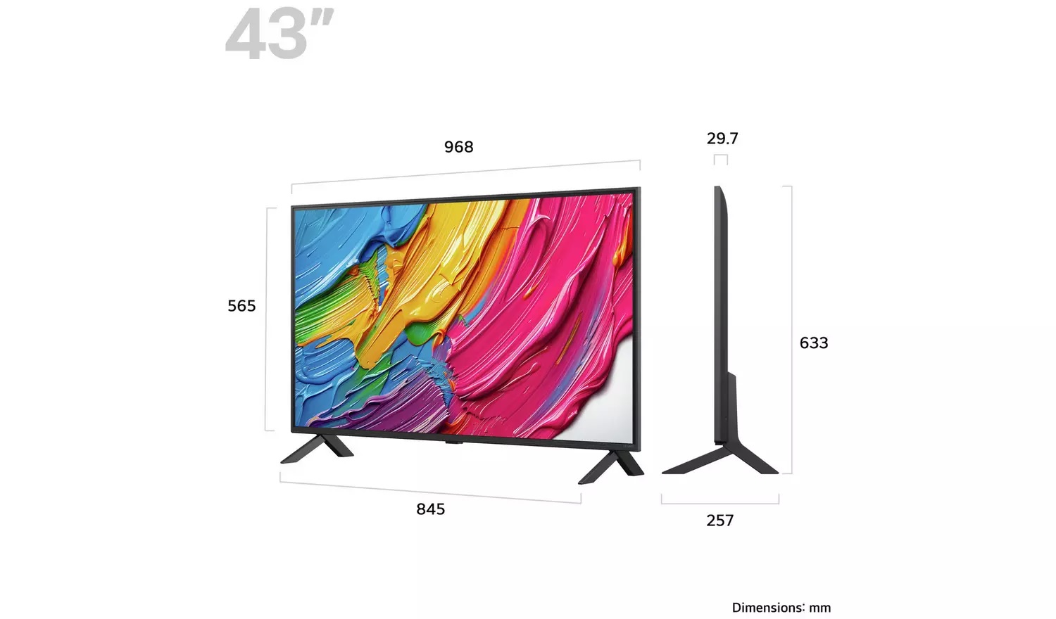 LG 43QNED80A6A 43” Smart 4K UHD HDR QNED TV - Image 2 LG 43QNED80A6A 43” Smart 4K UHD HDR QNED TV - Image 2