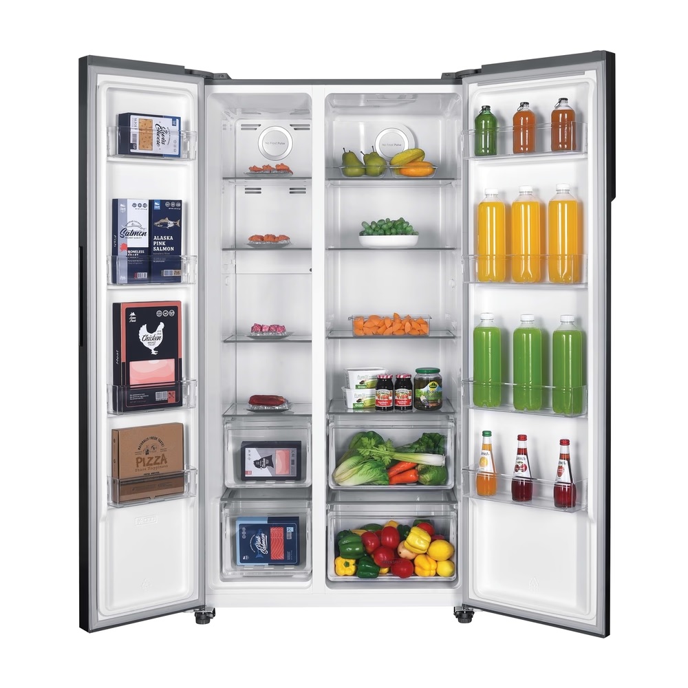 Hoover HHSBSO-6174XK-1 American-Style Fridge Freezer - Stainless Steel - Image 2