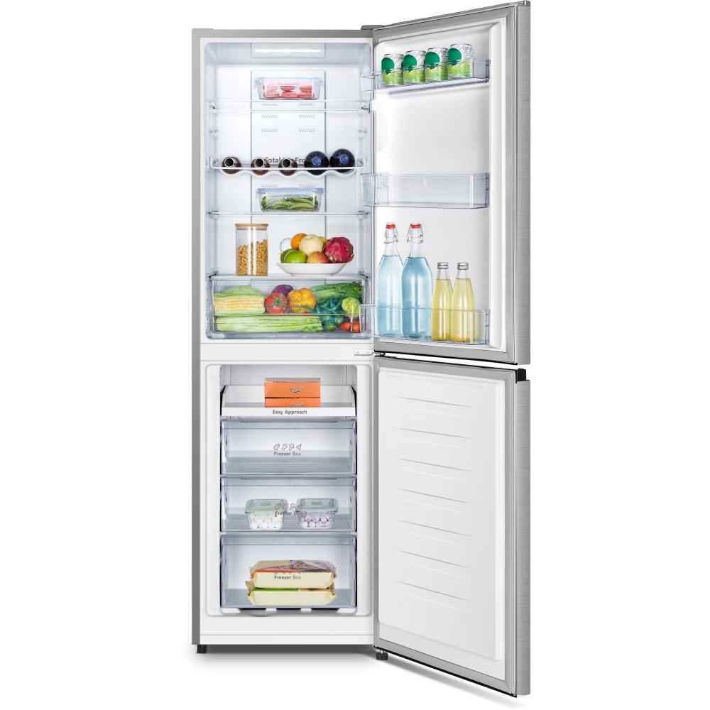 Hisense RB327N4BCE Total No Frost Fridge Freezer, 50/50 - Stainless Steel - Image 3 Hisense RB327N4BCE Total No Frost Fridge Freezer, 50/50 - Stainless Steel - Image 3