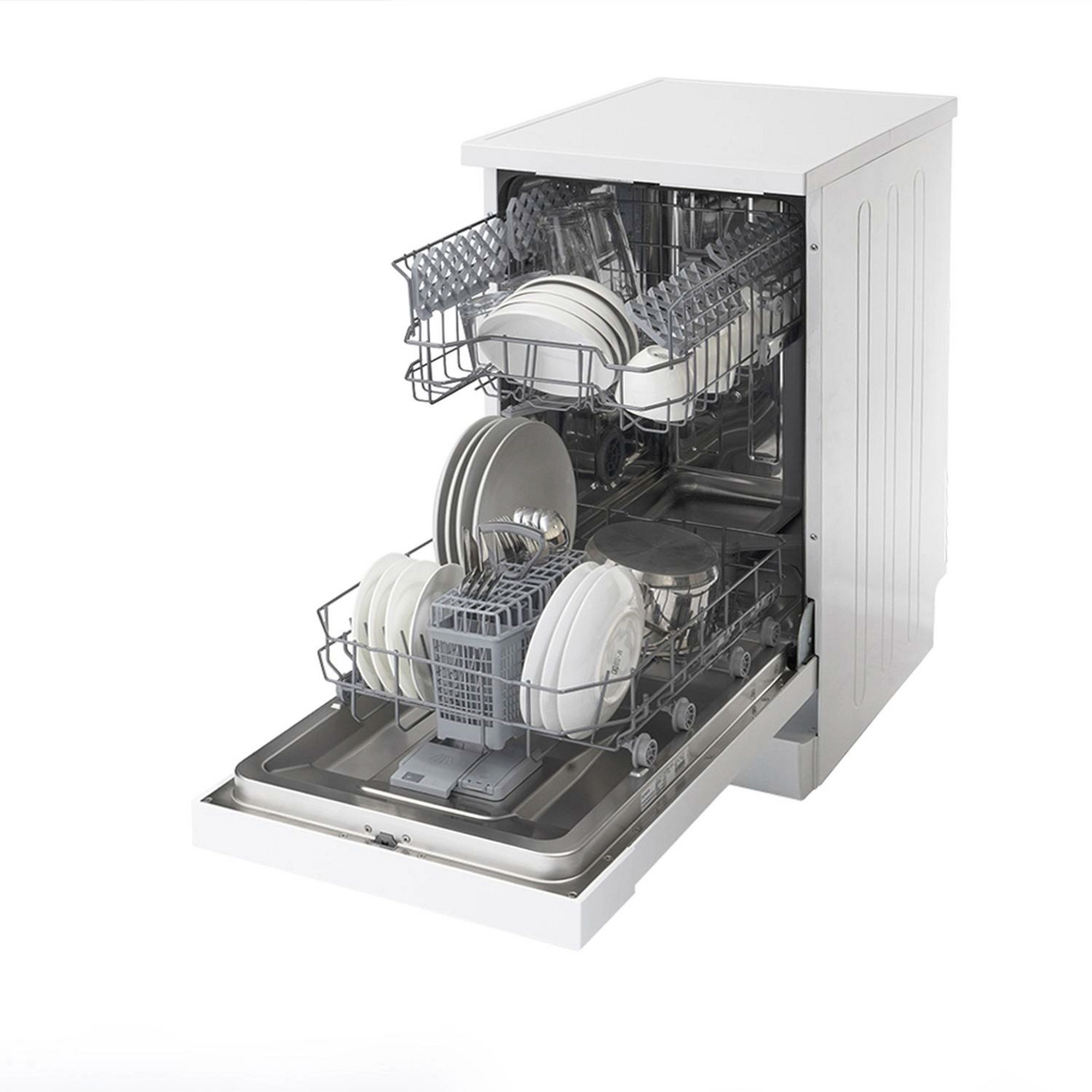 Sensis DWF0110SLEW Slimline Dishwasher - White - 10 Place Settings - Image 2