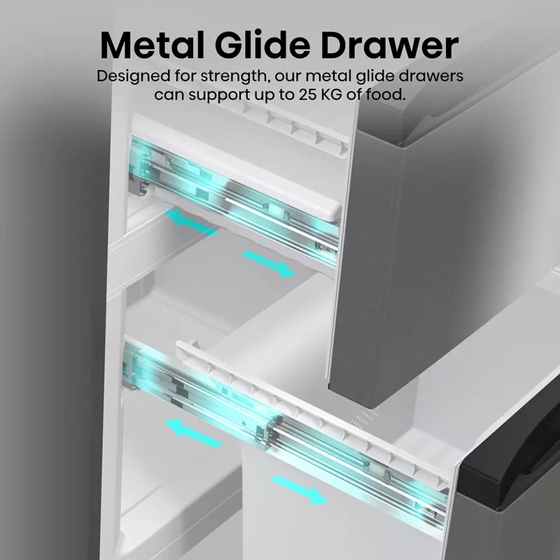 Hisense RM469N4ACDUK 60/40 Fridge Freezer - Stainless Steel - Image 4 Hisense RM469N4ACDUK 60/40 Fridge Freezer - Stainless Steel - Image 4