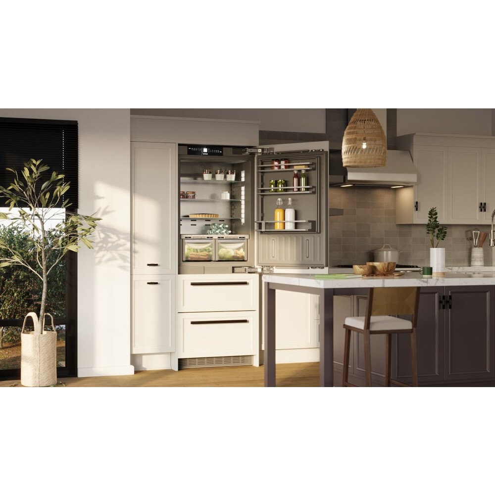 Liebherr ECBNe7870 Integrated American Fridge Freezer, Plumbed - Image 2