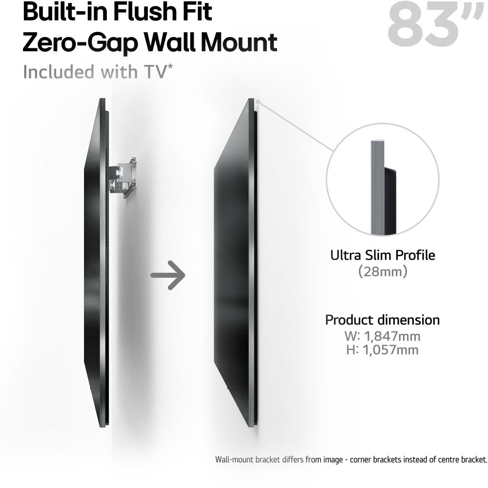 LG OLED83G54LW 83" OLED Smart Television, 4K Ultra HD, Silver, G Rated - Image 2 LG OLED83G54LW 83" OLED Smart Television, 4K Ultra HD, Silver, G Rated - Image 2