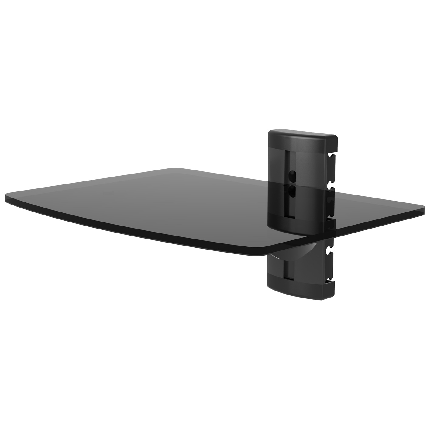 TTAP TTD-1 Single Glass Wall Shelf – Black