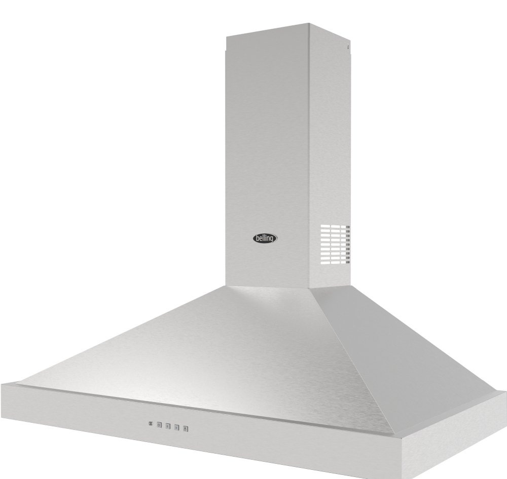 Belling 444411668 Cookcentre 90PYR 90cm Chimney Cooker Hood - Stainless Steel - Image 3 Belling 444411668 Cookcentre 90PYR 90cm Chimney Cooker Hood - Stainless Steel - Image 3
