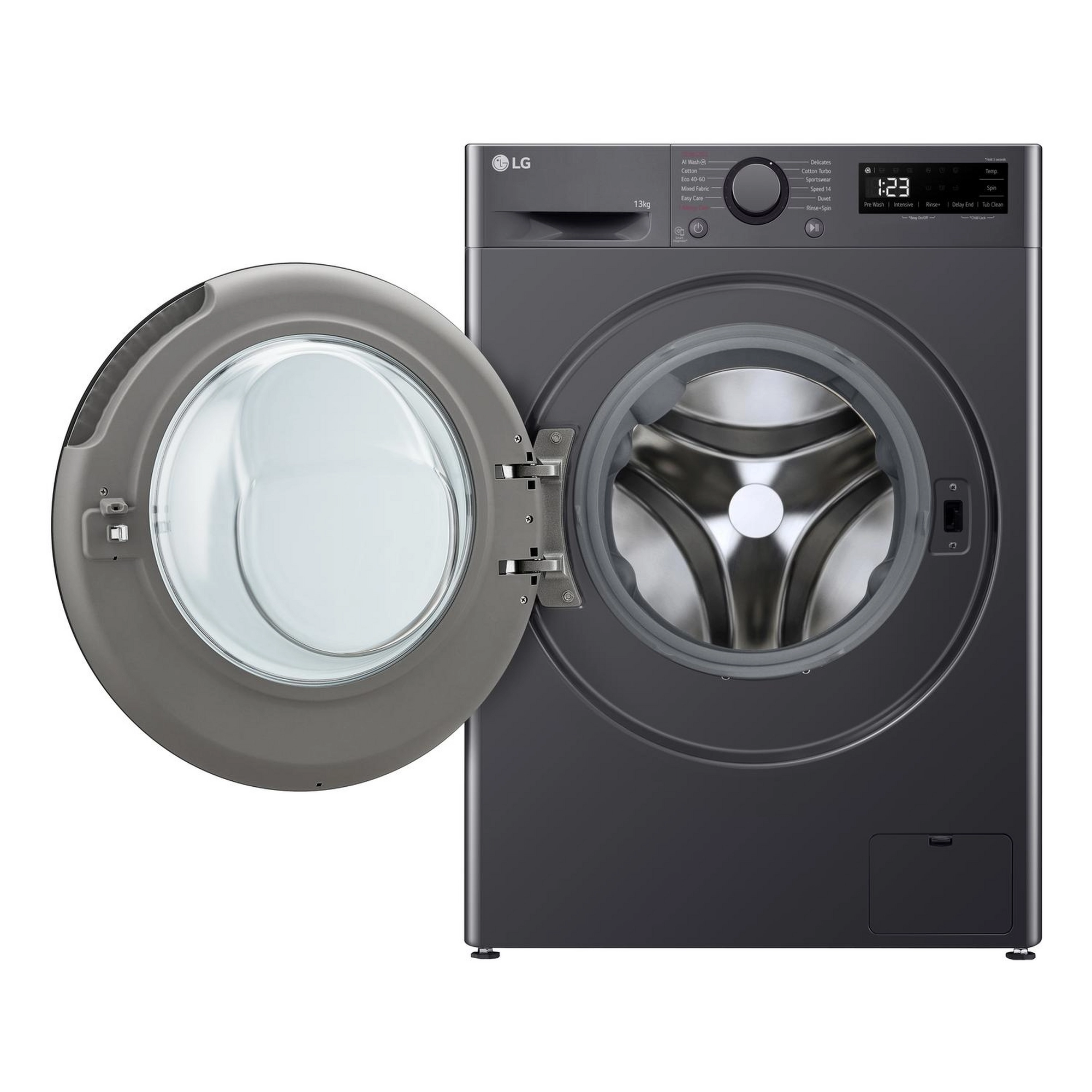 LG F4Y513GBLN1 13kg 1400 Spin Washing Machine - Slate Grey - Image 2 LG F4Y513GBLN1 13kg 1400 Spin Washing Machine - Slate Grey - Image 2