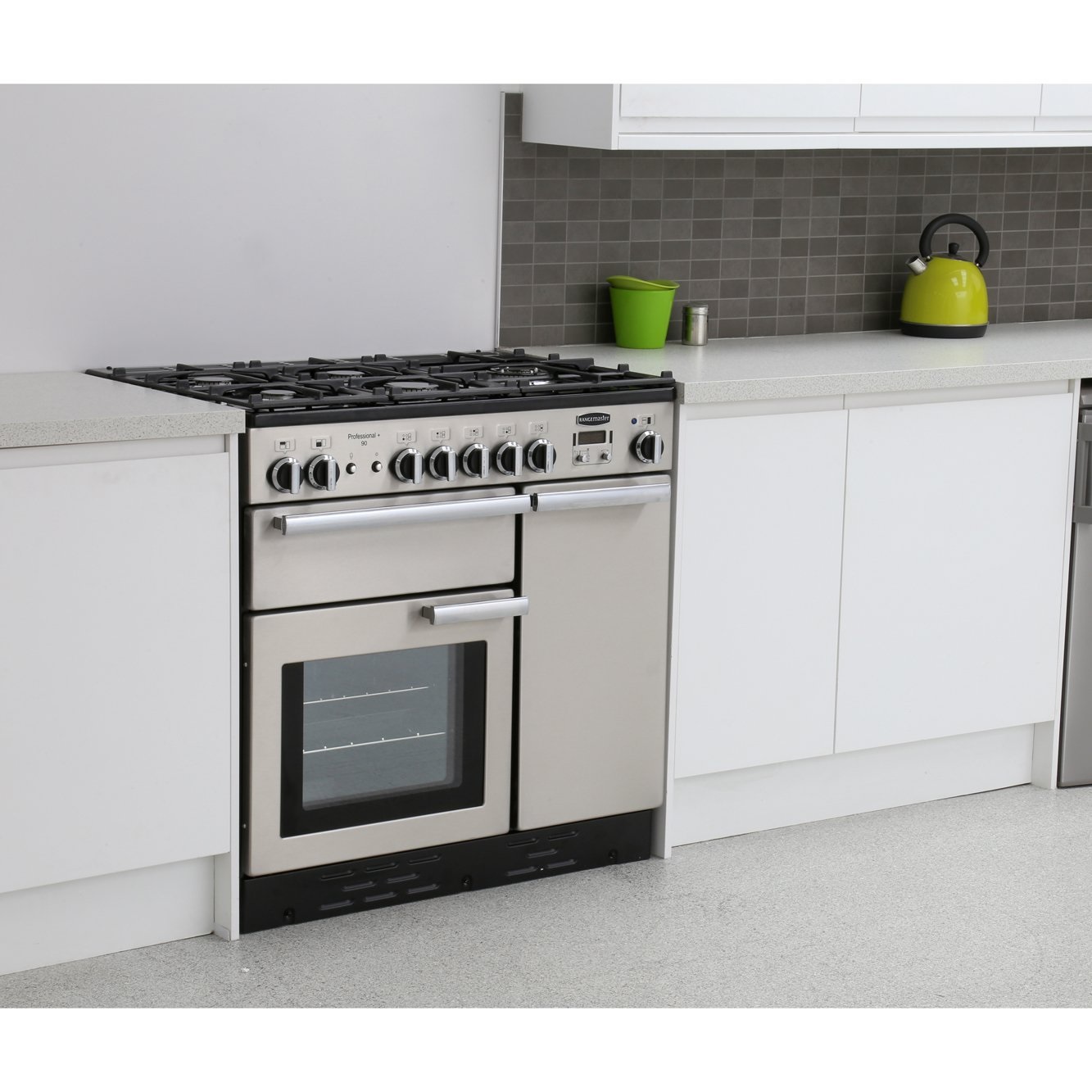 Rangemaster PROP90NGFSS-C 90cm Gas Range Cooker Professional Plus Stainless Steel/Chrome - Image 2