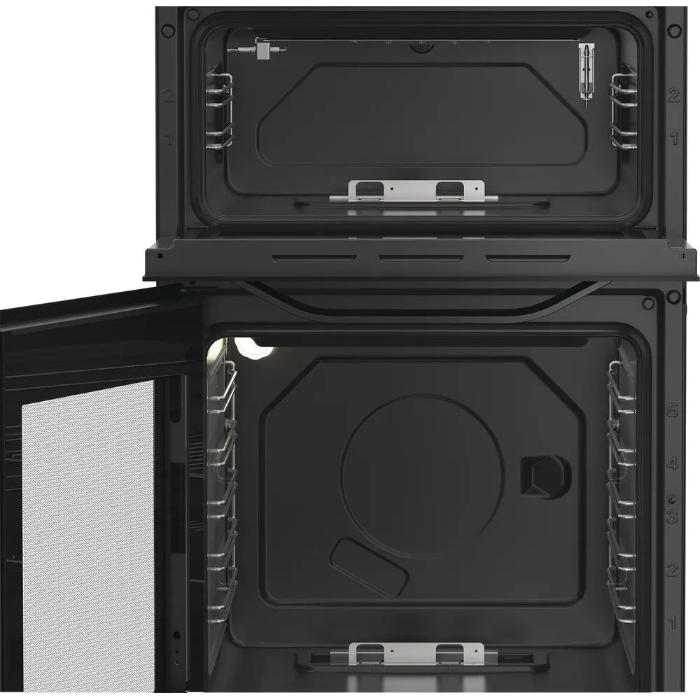 Hotpoint HDG5GCB 50cm Gas Double Cooker - Black - Image 2 Hotpoint HDG5GCB 50cm Gas Double Cooker - Black - Image 2