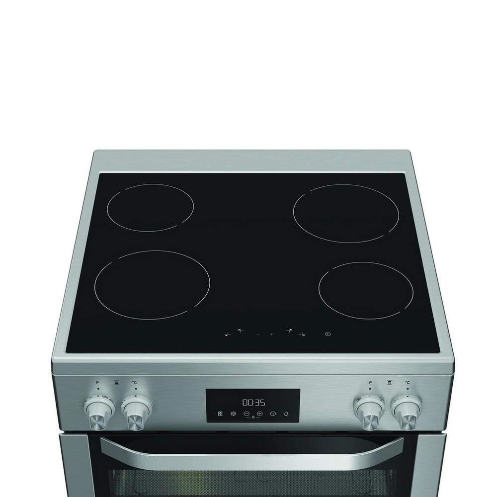 Hotpoint HDME6VDC2AX Double Oven Electric Cooker with Ceramic Hob - Stainless Steel - Image 2 Hotpoint HDME6VDC2AX Double Oven Electric Cooker with Ceramic Hob - Stainless Steel - Image 2