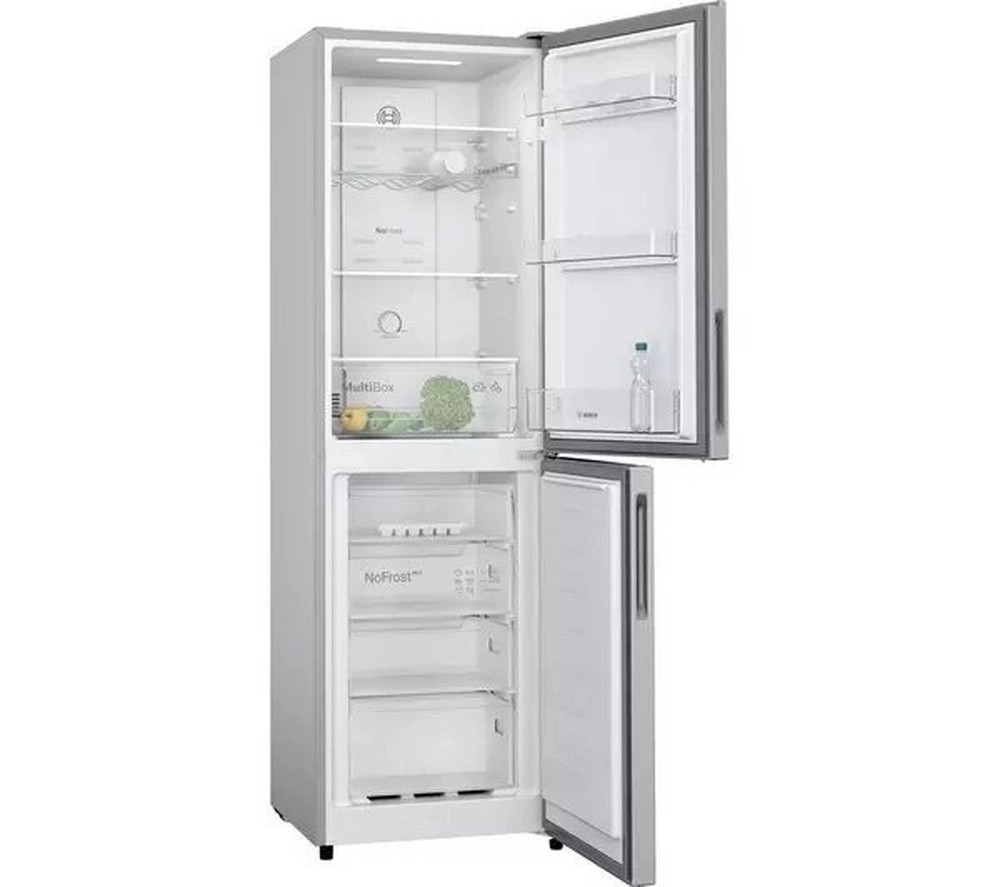Bosch KGN27NLEAG 55cm Frost Free Fridge Freezer in silver - Image 2 Bosch KGN27NLEAG 55cm Frost Free Fridge Freezer in silver - Image 2