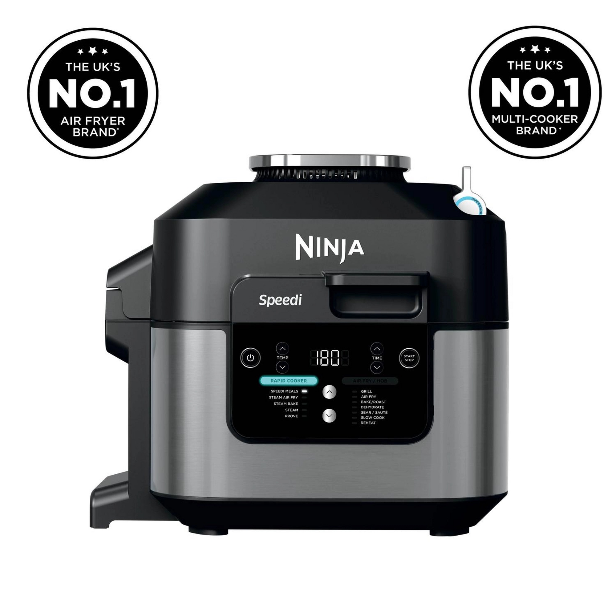 NINJA ON500UK Speedi 12-in-1 Air Fryer & Slow Cooker – Black