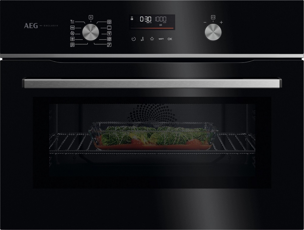 AEG GK6NK40FB Built-In Combination Microwave Oven - Black