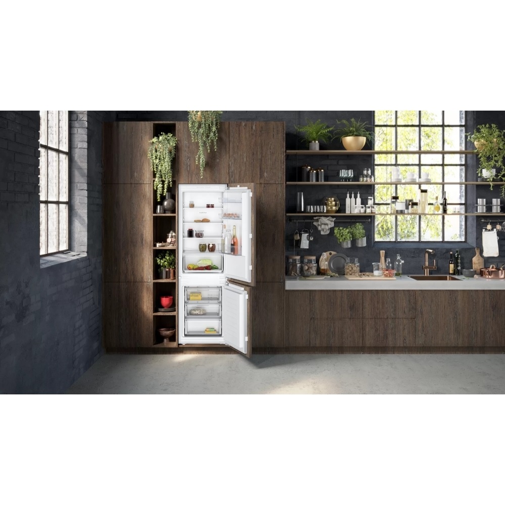 Neff KI7861FE0G-N30 No Frost Integrated Fridge Freezer, Fixed Hinge, 60/40 - Image 2 Neff KI7861FE0G-N30 No Frost Integrated Fridge Freezer, Fixed Hinge, 60/40 - Image 2