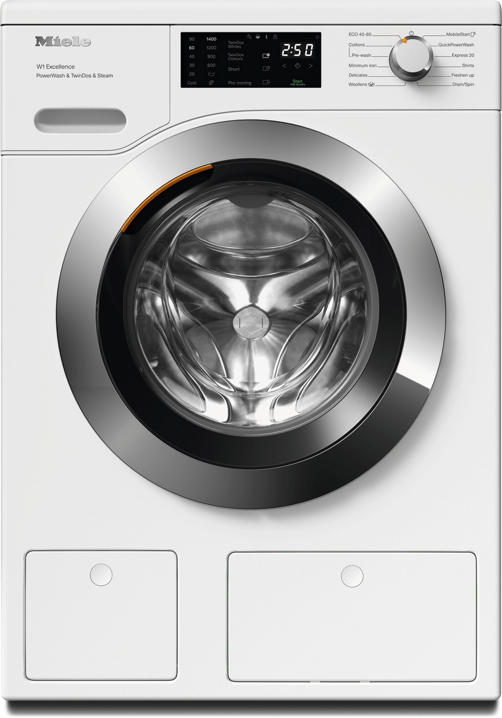 Miele WEG885WCS 9kg 1400 Spin Washing Machine - Lotus White