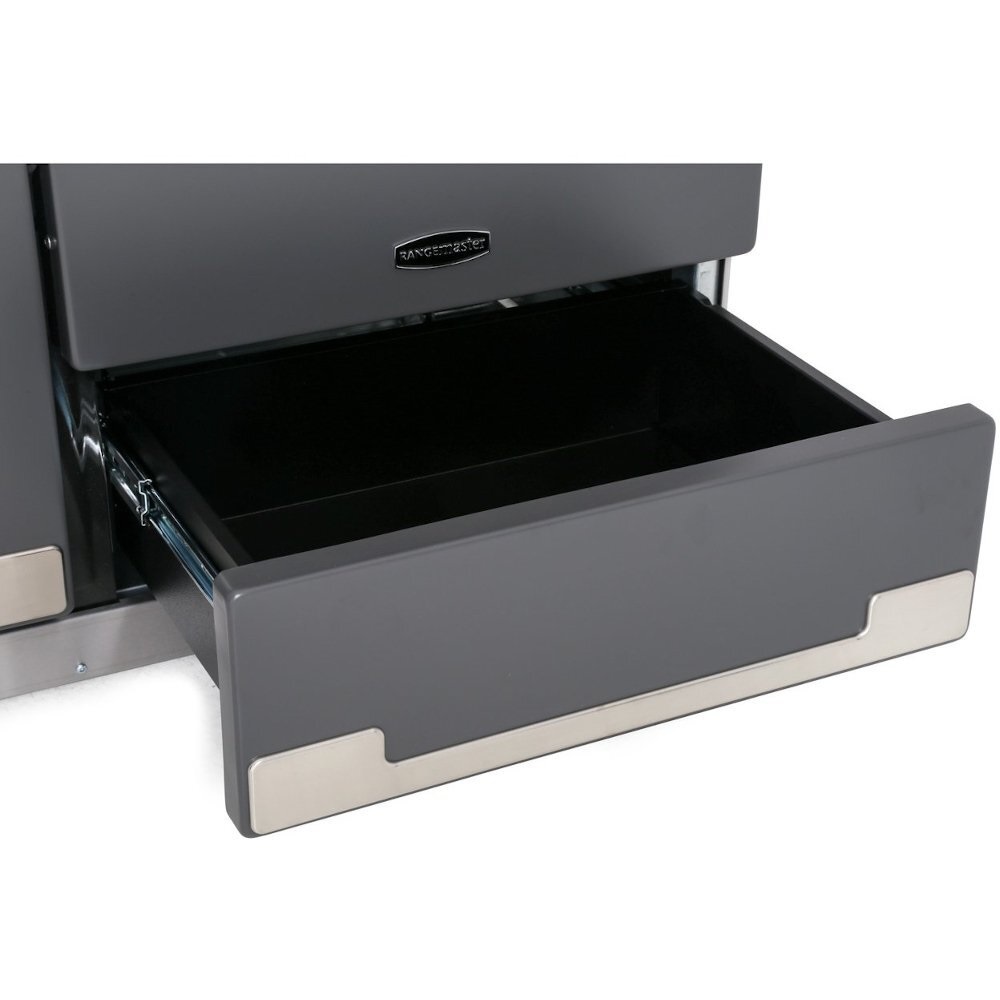 Rangemaster ELS110DFFMG 110cm Dual Fuel Range Cooker Elise Mineral Green / Brushed Nickel - Image 5 Rangemaster ELS110DFFMG 110cm Dual Fuel Range Cooker Elise Mineral Green / Brushed Nickel - Image 5