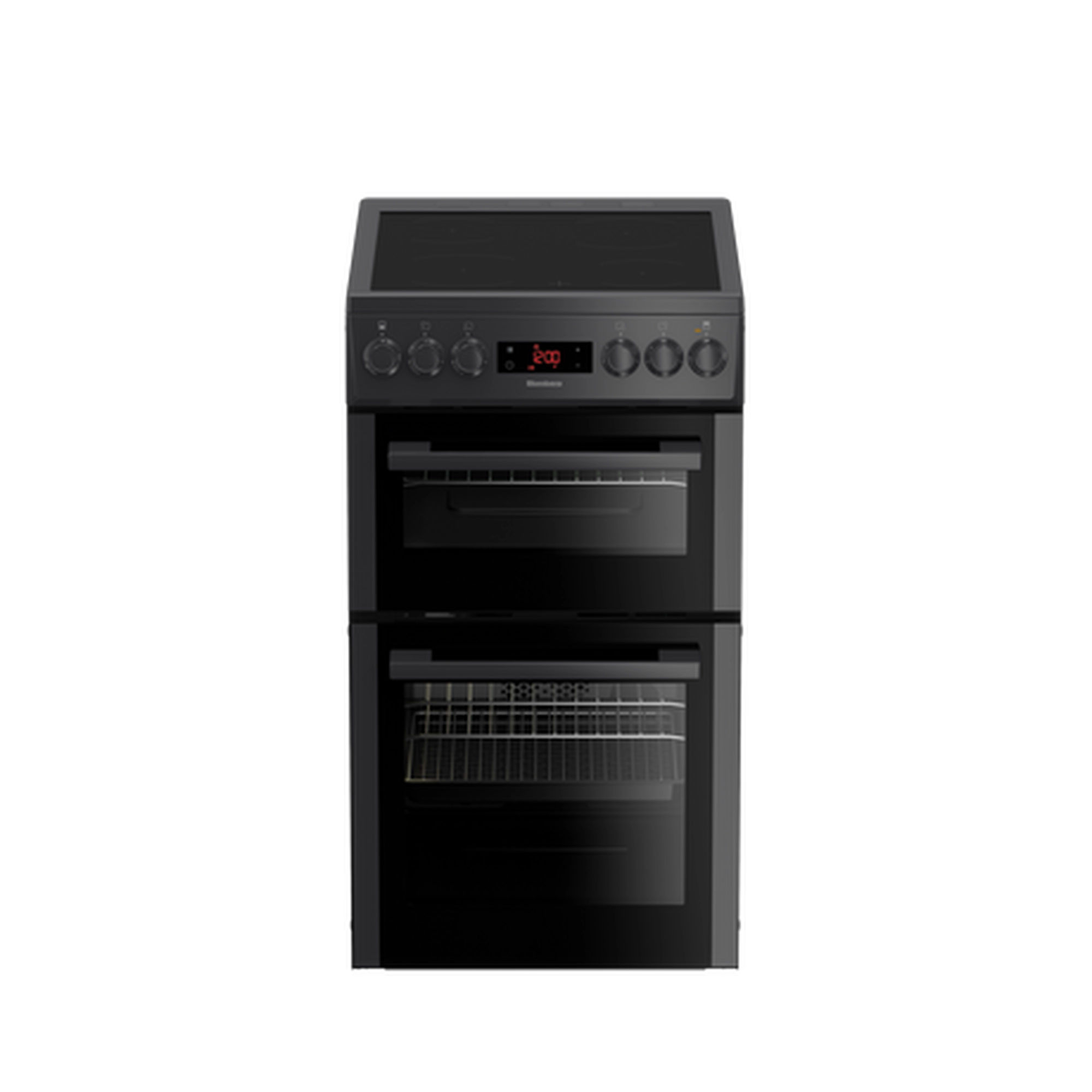 Blomberg HKS951N 50cm Double Oven Electric Cooker with Ceramic Hob - Anthracite Blomberg HKS951N 50cm Double Oven Electric Cooker with Ceramic Hob - Anthracite