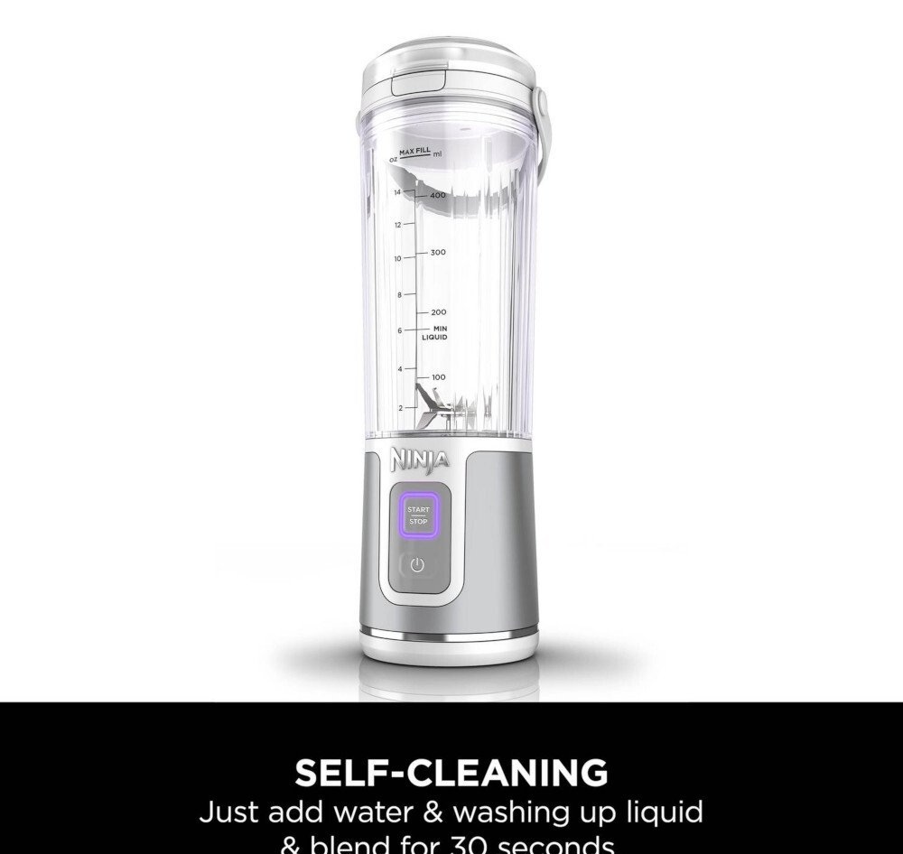 NINJA BC151UKWH Cordless Portable Motorised/Compact Blender - White - Image 3 NINJA BC151UKWH Cordless Portable Motorised/Compact Blender - White - Image 3