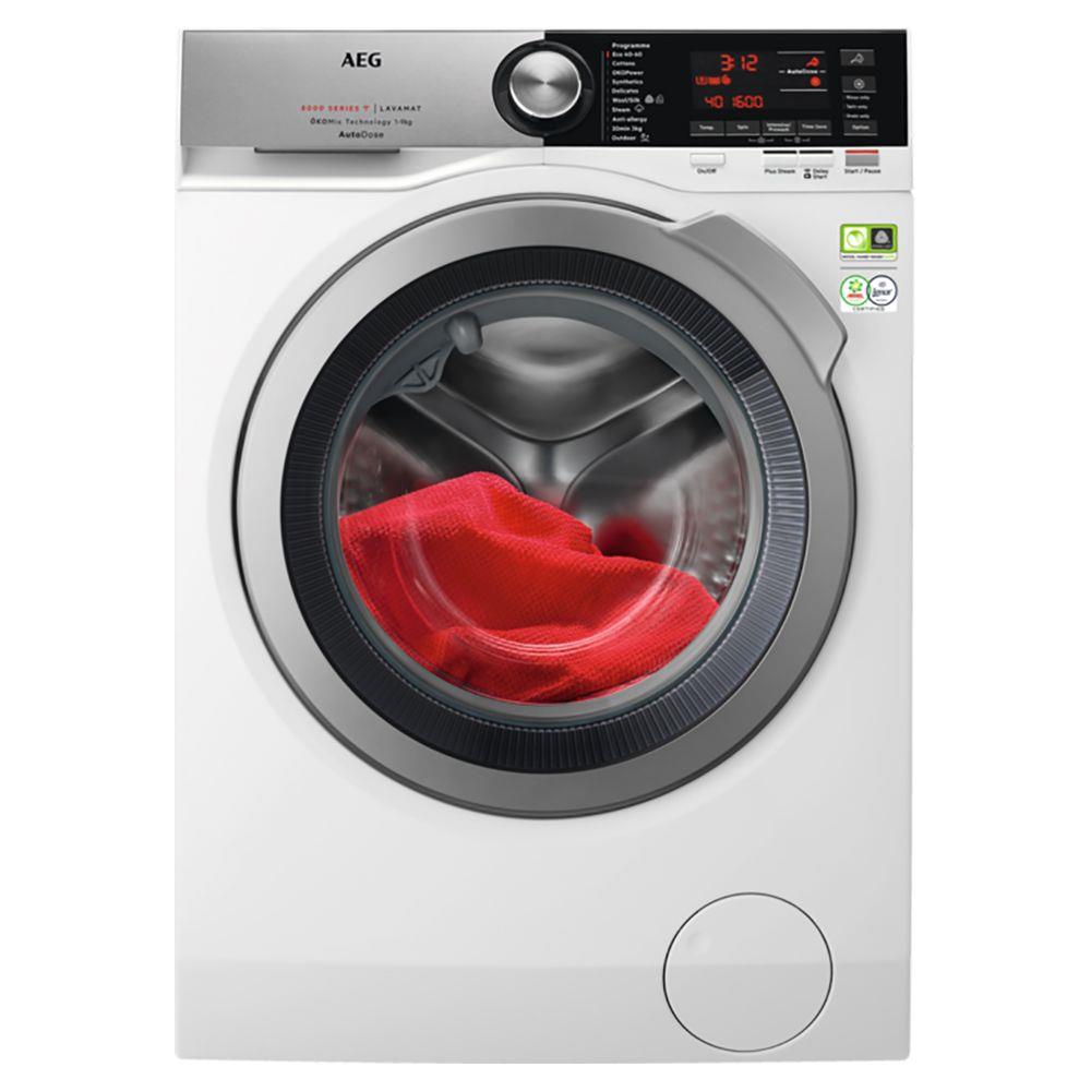 AEG L8FEC946N 8000 Series 9kg 1400rpm Spin Freestanding Washing Machine in white