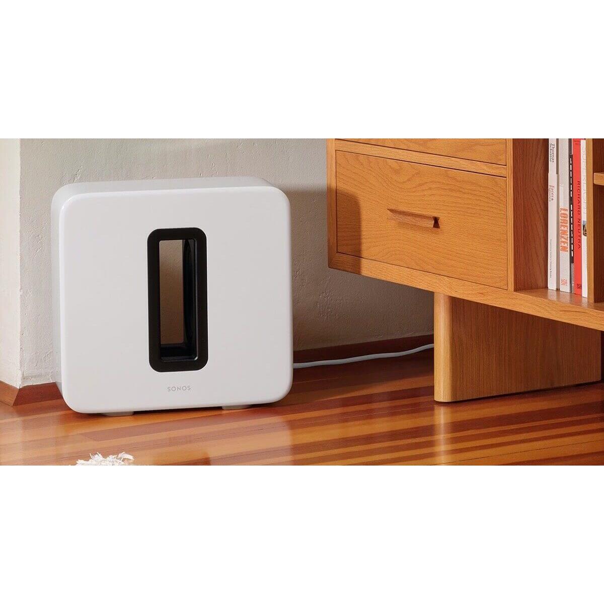 Sonos Sub Gen 3 Wireless Multiroom Active Subwoofer in gloss white - Image 2 Sonos Sub Gen 3 Wireless Multiroom Active Subwoofer in gloss white - Image 2