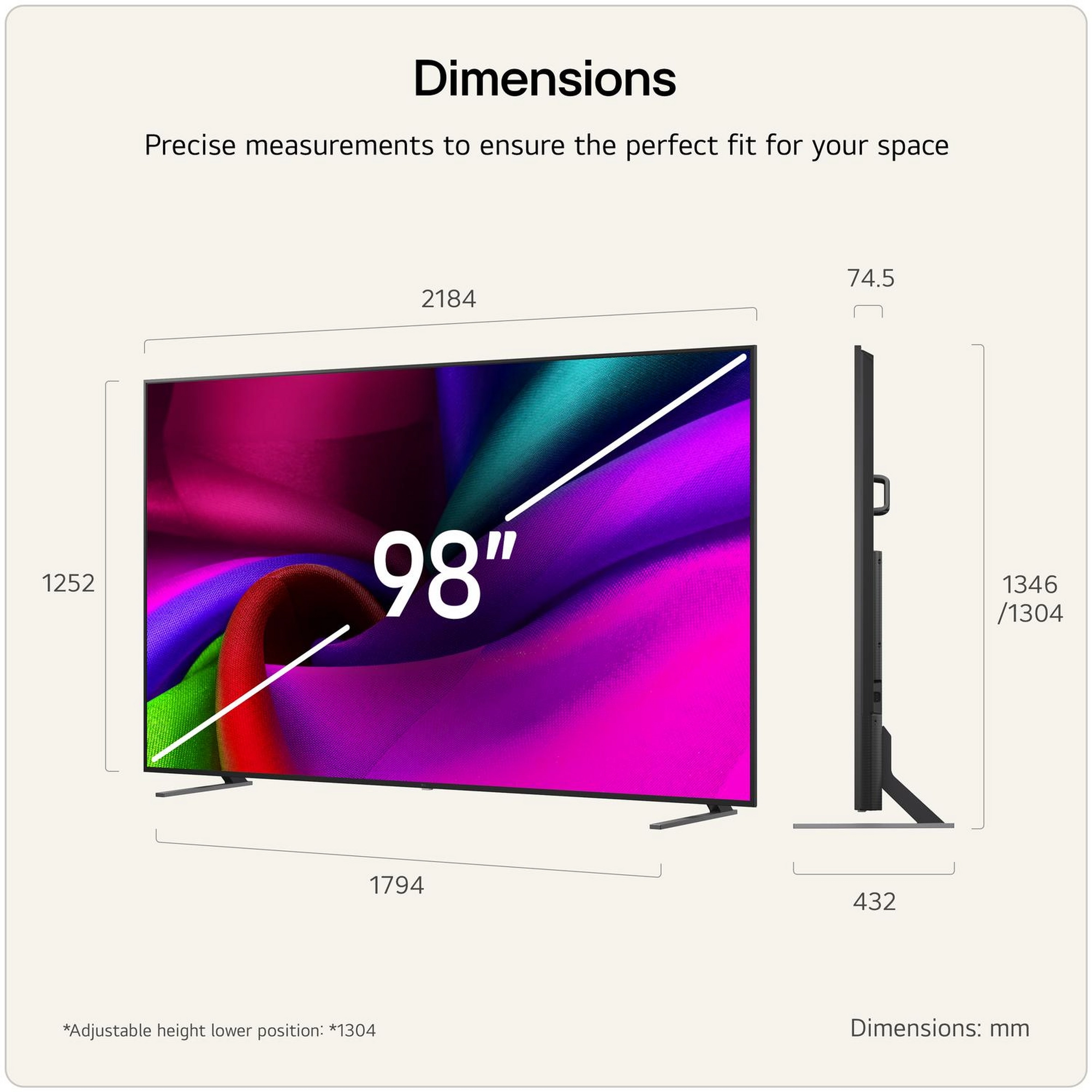 LG 98NU900B6LB.AEKQ 98" 4K QNED AI Smart TV - Image 3