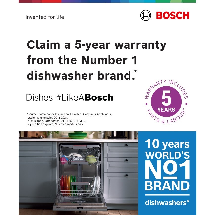 Bosch SPV2HKX02G Series 2 Fully Integrated Slimline Dishwasher, 10 Place Settings - Image 7
