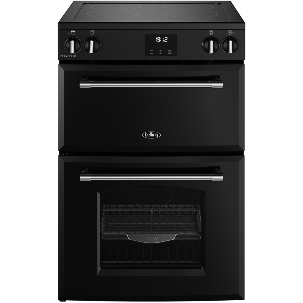 Belling 444411815 Farmhouse 60Ei TCH Induction Electric Cooker with Double Oven, Black