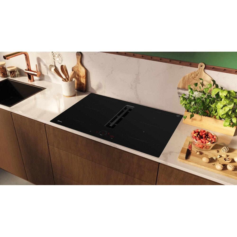Neff V58NHQ4L0 N70 80cm Vented Hob, Black - Image 2 Neff V58NHQ4L0 N70 80cm Vented Hob, Black - Image 2