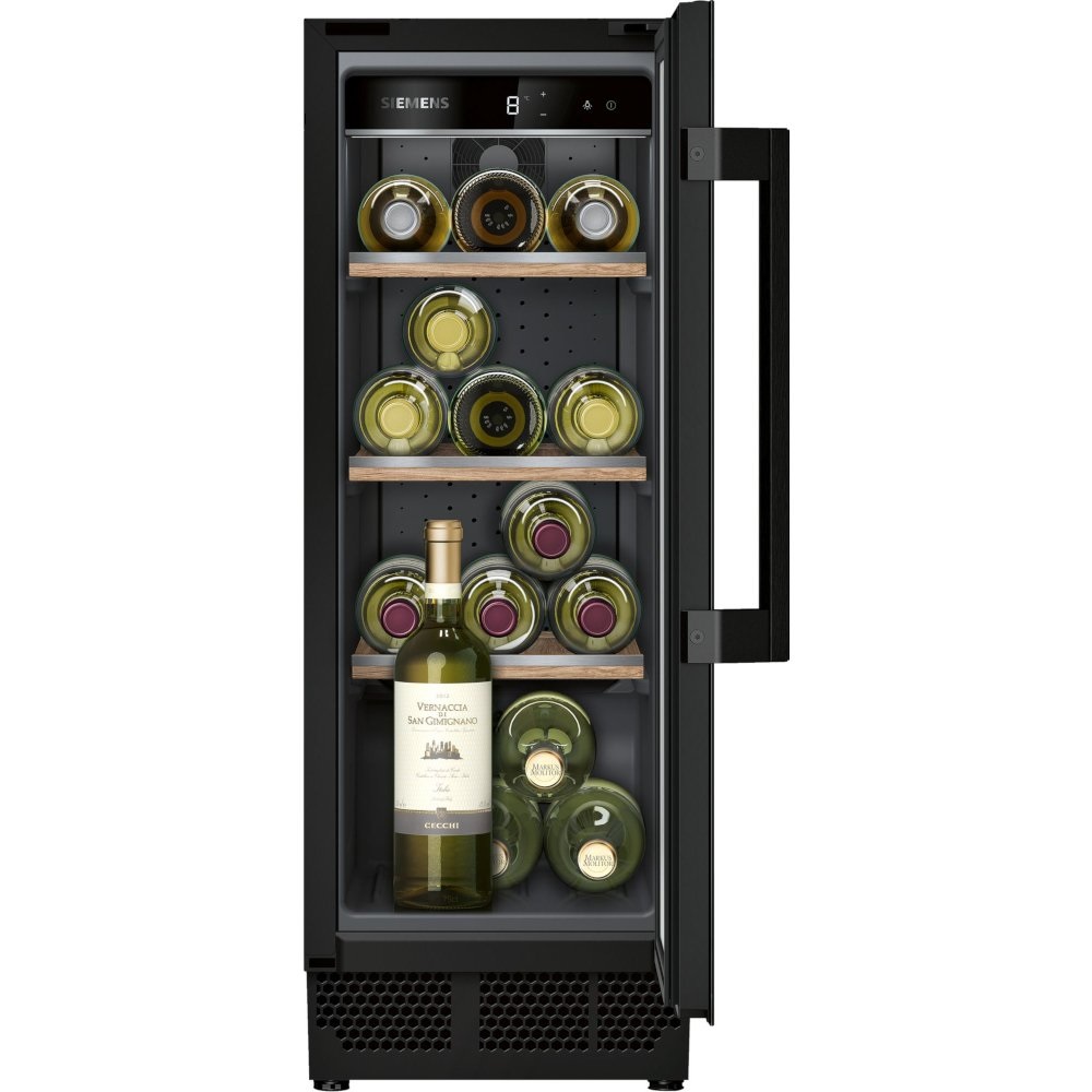 Siemens KU20WVHF0G iQ500 Integrated Wine Cooler - Black - Image 1