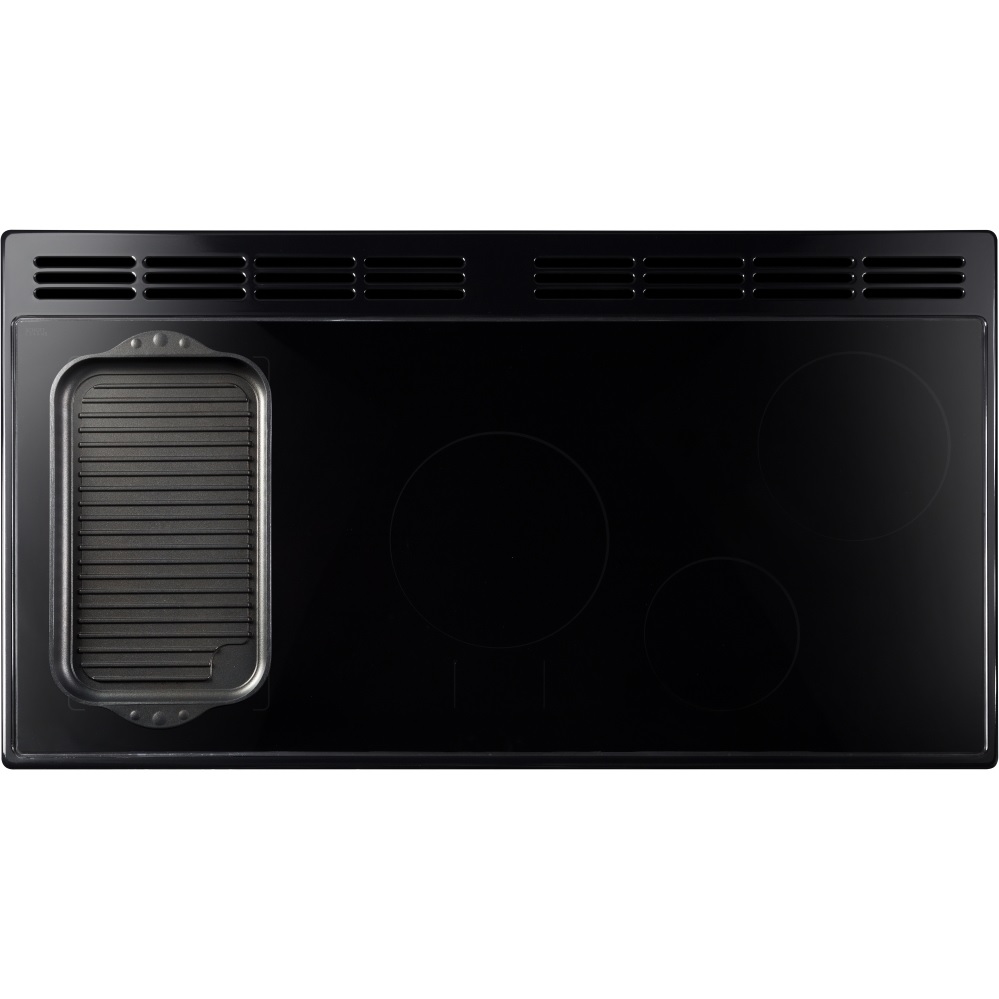 Rangemaster CLDL100EIPGBL-AB1 100cm Induction Range Cooker Classic Deluxe Gloss Black/Antique Brass - Image 2