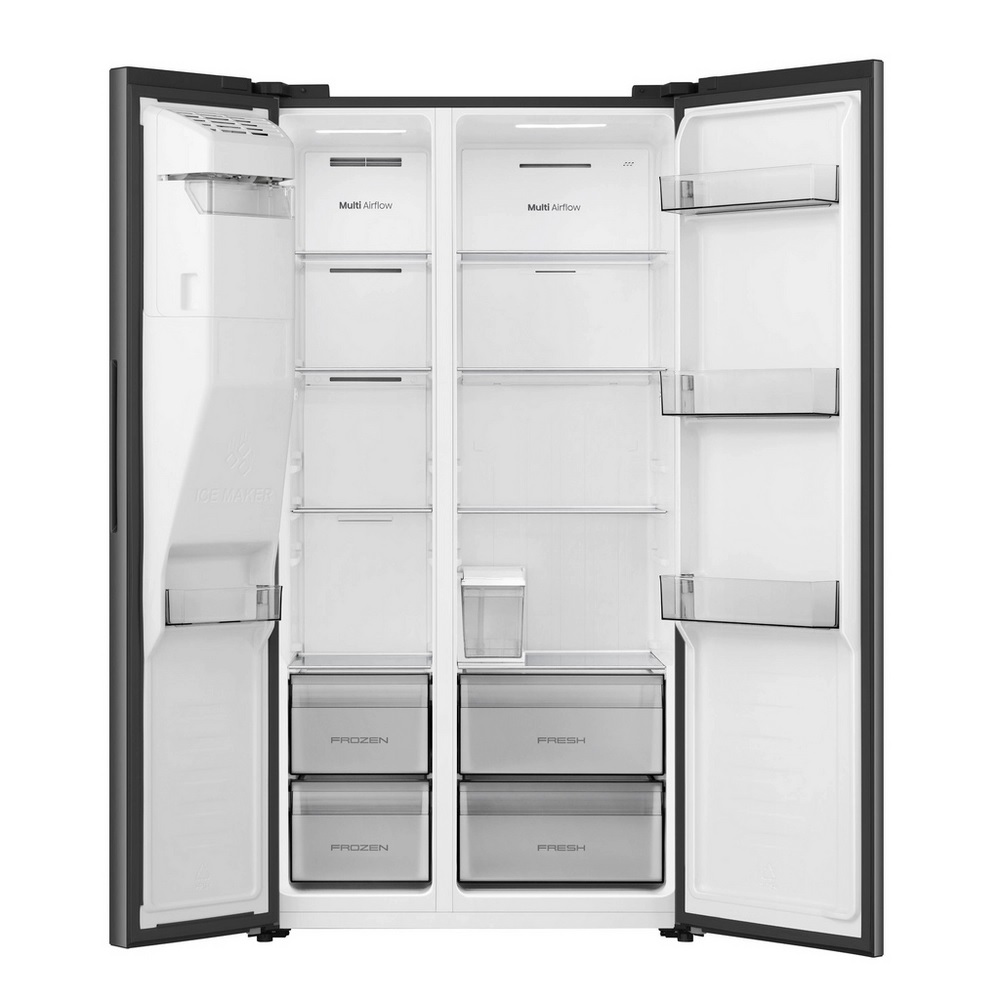 Hisense RS5P528STBE PureFlat Total No Frost American Fridge Freezer– Black - Image 3