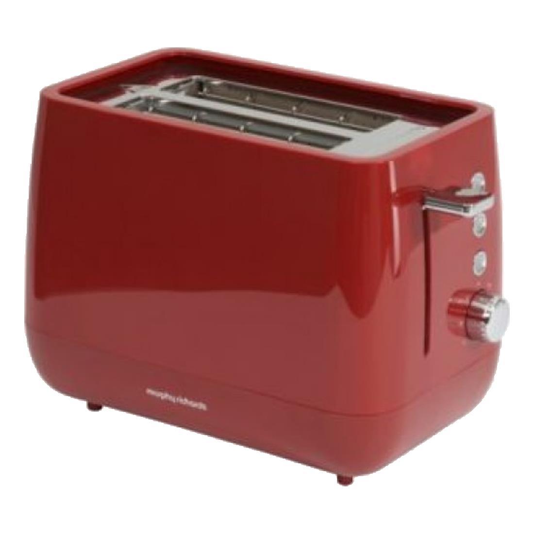 Morphy Richards Chroma 221005 2 Slice Toaster in Red - Image 1 Morphy Richards Chroma 221005 2 Slice Toaster in Red - Image 1