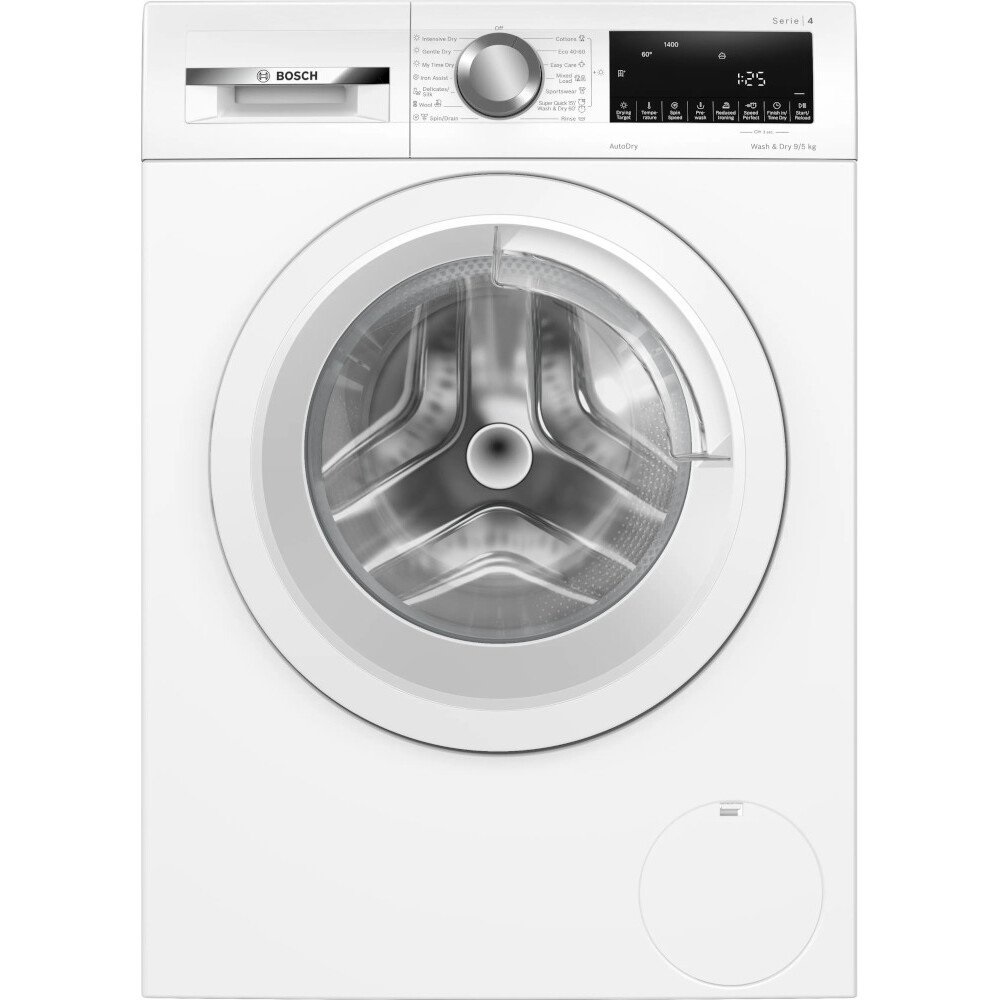 Bosch WNA144V9GB Series 4 Washer Dryer, 9kg/5kg, 1400 Spin – White Bosch WNA144V9GB Series 4 Washer Dryer, 9kg/5kg, 1400 Spin – White