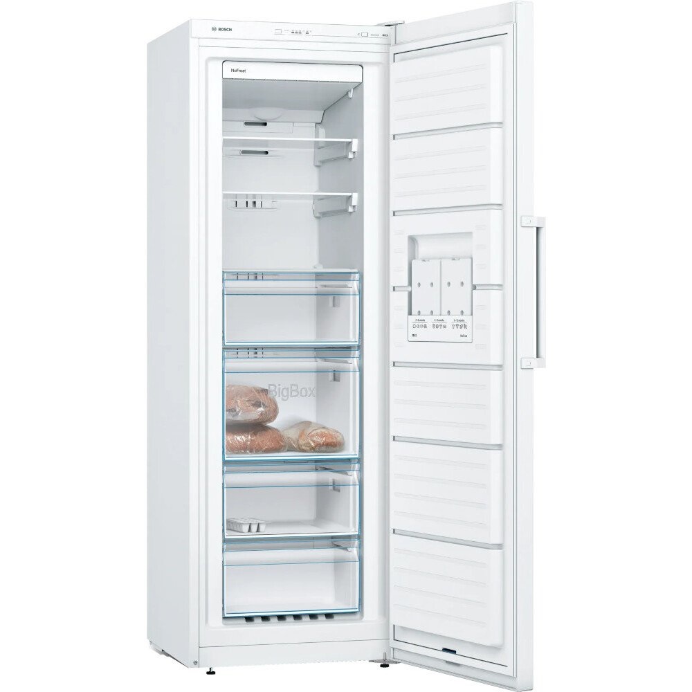 Bosch GSN33VWEPG Series 4 Frost Free Tall Freezer, White - Image 3