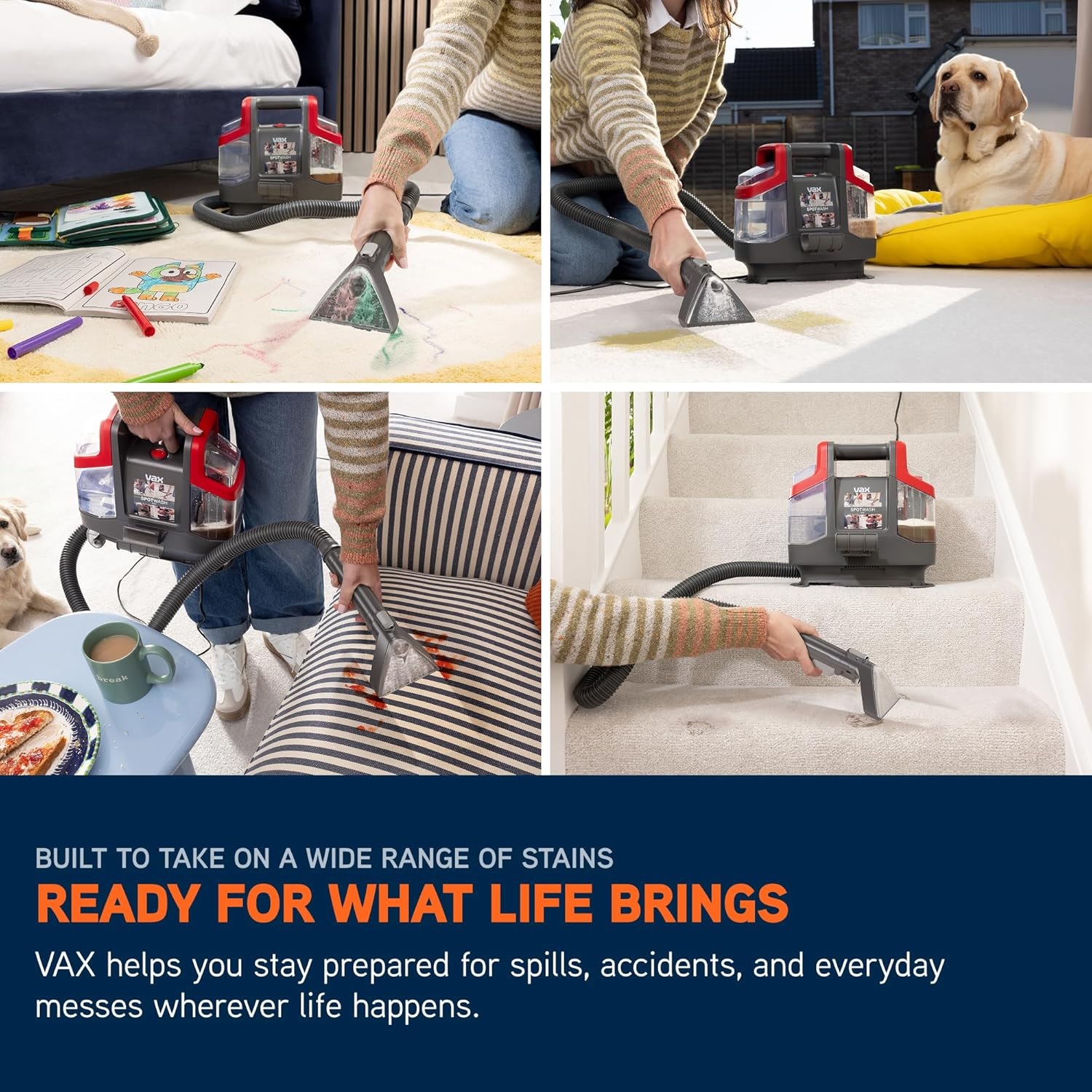 VAX CDSW-MCXS SpotWash Mini Spot Carpet and Rug Cleaner – Grey - Image 5 VAX CDSW-MCXS SpotWash Mini Spot Carpet and Rug Cleaner – Grey - Image 5