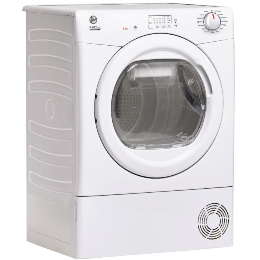 Hoover HLE H8A1LE-80 Heat Pump Tumble Dryer, 8kg, White, A+ Rated Hoover HLE H8A1LE-80 Heat Pump Tumble Dryer, 8kg, White, A+ Rated
