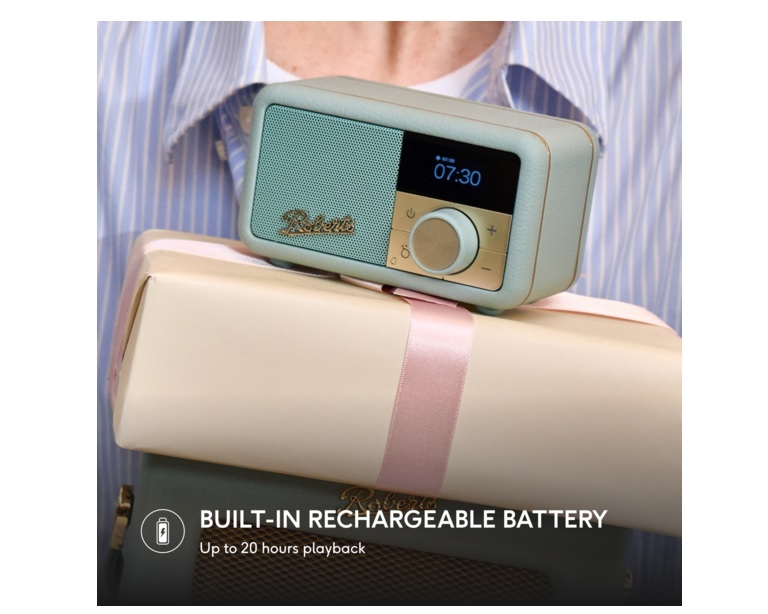 Roberts Revival Petite 2 DAB+/FM Retro Bluetooth Radio - Duck Egg - Image 5 Roberts Revival Petite 2 DAB+/FM Retro Bluetooth Radio - Duck Egg - Image 5