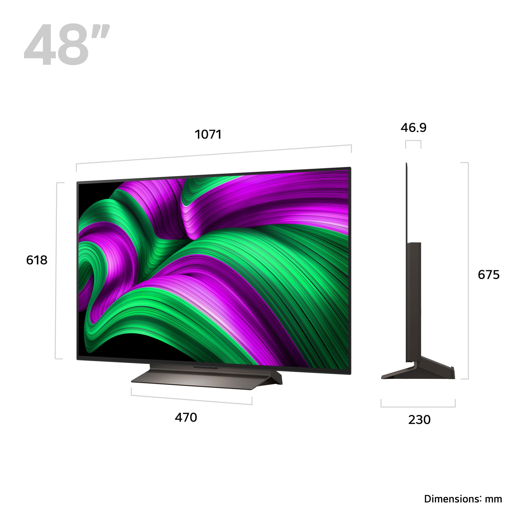 LG OLED48C56LB.AEK OLED evo AI C5 48" 4K Smart TV - Image 2 LG OLED48C56LB.AEK OLED evo AI C5 48" 4K Smart TV - Image 2