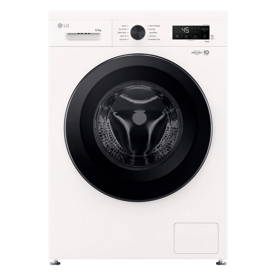 LG Series 2 Direct Drive W4X1095NWK 9 kg Washer Dryer - White - Image 1
