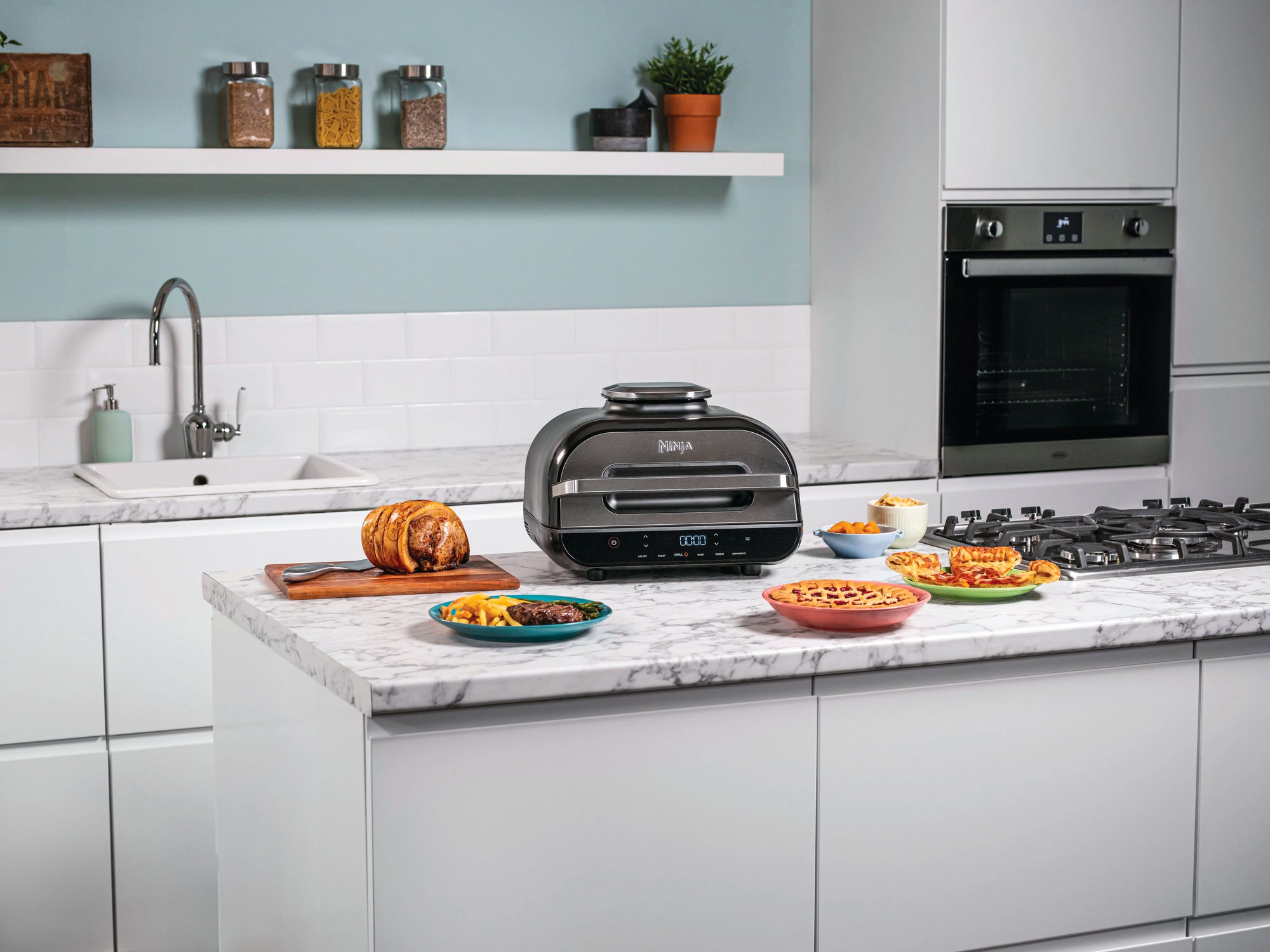 Ninja AG551UK Foodi MAX Health Grill & Air Fryer - Black/Stainless Steel - Image 3